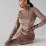 Bluzka welurowa Ola Voga Paula c.beżowa