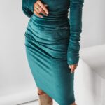 Spódnica ołówkowa Soft Colors Ola Voga butelkowa zieleń