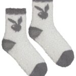 Skarpetki antypoślizgowe z wełną białe