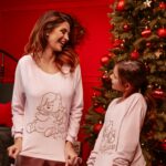 Piżama dziecięca z haftem Mom & Kid-Pajama różowa