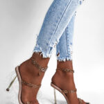 Klapki szpilki Madam Beibes beżowe