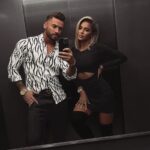 Koszula męska dopasowana Ola Voga Elegant Print biała