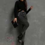 WYPRZEDANE- Spodnie jeansowe ShowDust szare