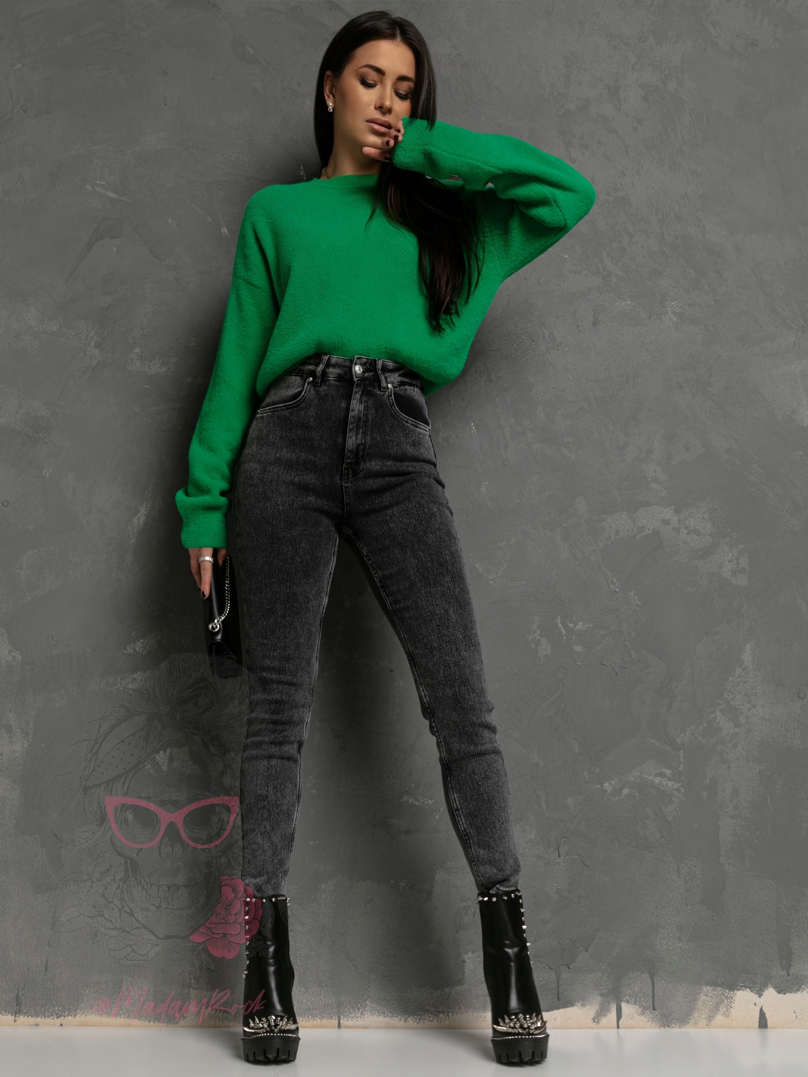 WYPRZEDANE- Spodnie jeansowe ShowDust szare