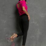 WYPRZEDANE- Spodnie jeansowe Darkow czarne