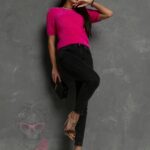 WYPRZEDANE- Spodnie jeansowe Darkow czarne