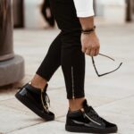 Spodnie bawełniane męskie Black Comfort Ola Voga czarne