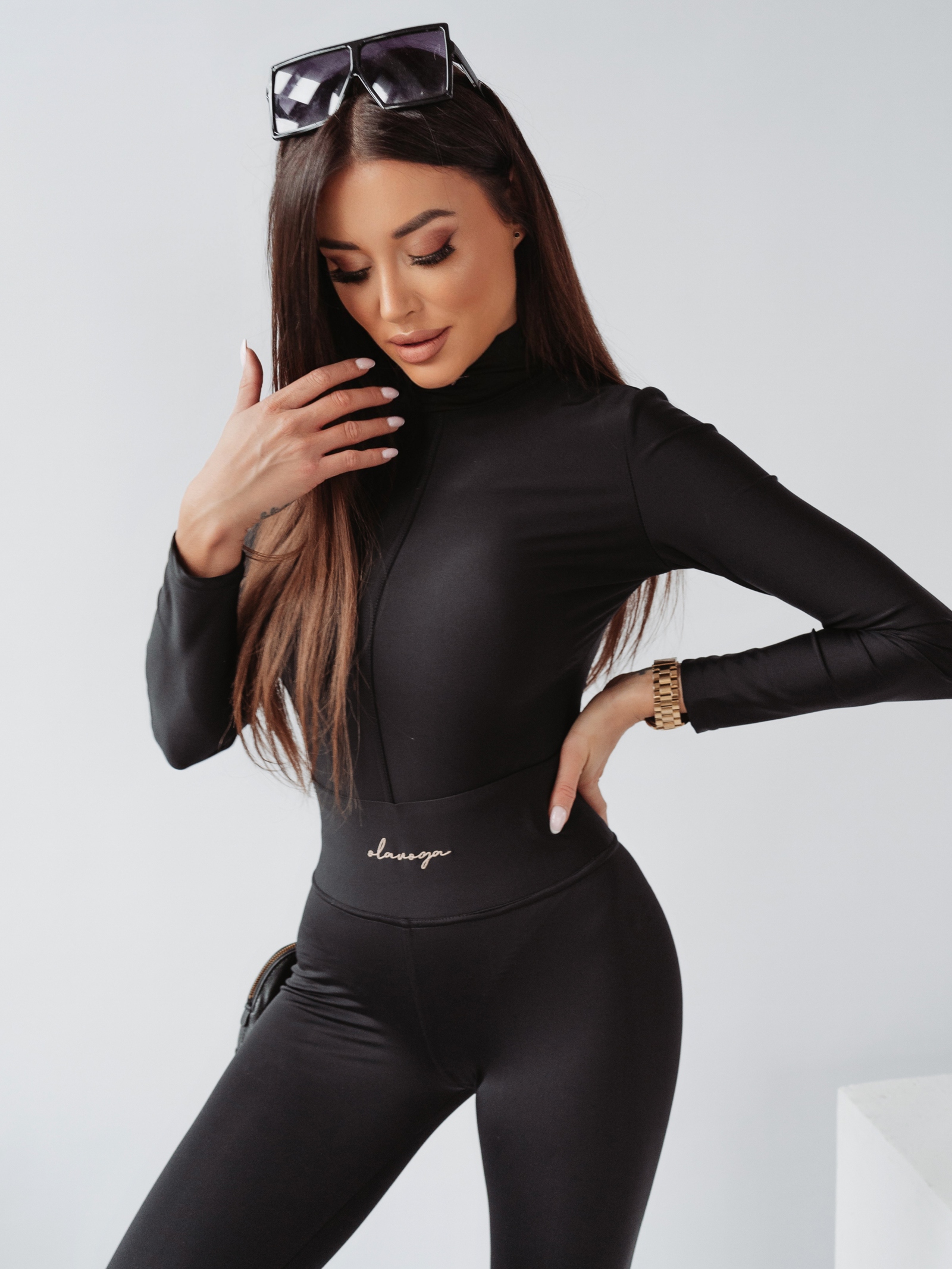 Body dopasowane Leyla Ola Voga czarne Body dopasowane Leyla Ola Voga czarne