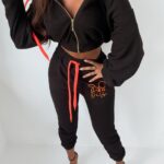 Komplet bawełniany Ola Voga Mouse czarny