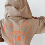 Komplet bawełniany Ola Voga Mouse beżowy