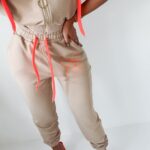 Komplet bawełniany Ola Voga Mouse beżowy