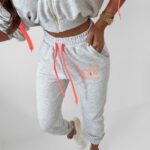 Komplet bawełniany Ola Voga Mouse j.szary