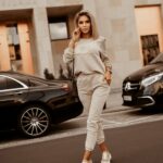 Komplet dresowy Luxury Set Woman Ola Voga beżowy