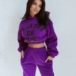 Komplet dresowy O'la Voga Black Bling c.fioletowy