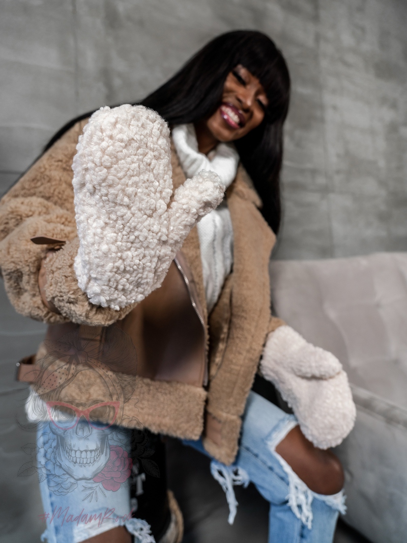 Rękawiczki owieczka Sheep beżowe