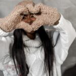 Rękawiczki owieczka Sheep karmelowe