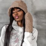 Rękawiczki owieczka Sheep karmelowe