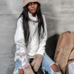 Rękawiczki owieczka Sheep karmelowe