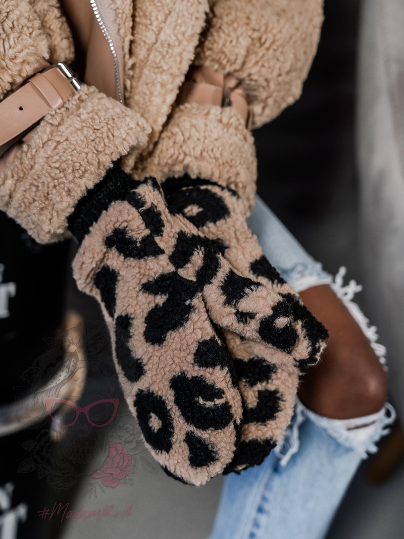 Rękawiczki baranki LeoSheep karmelowe Rękawiczki baranki LeoSheep karmelowe