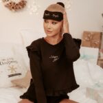 Piżama damska ze spodenkami i opaską Sleepy Girl czarna