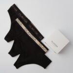 Majtki damskie brazyliany Trio Ola Voga 3-pack czarne