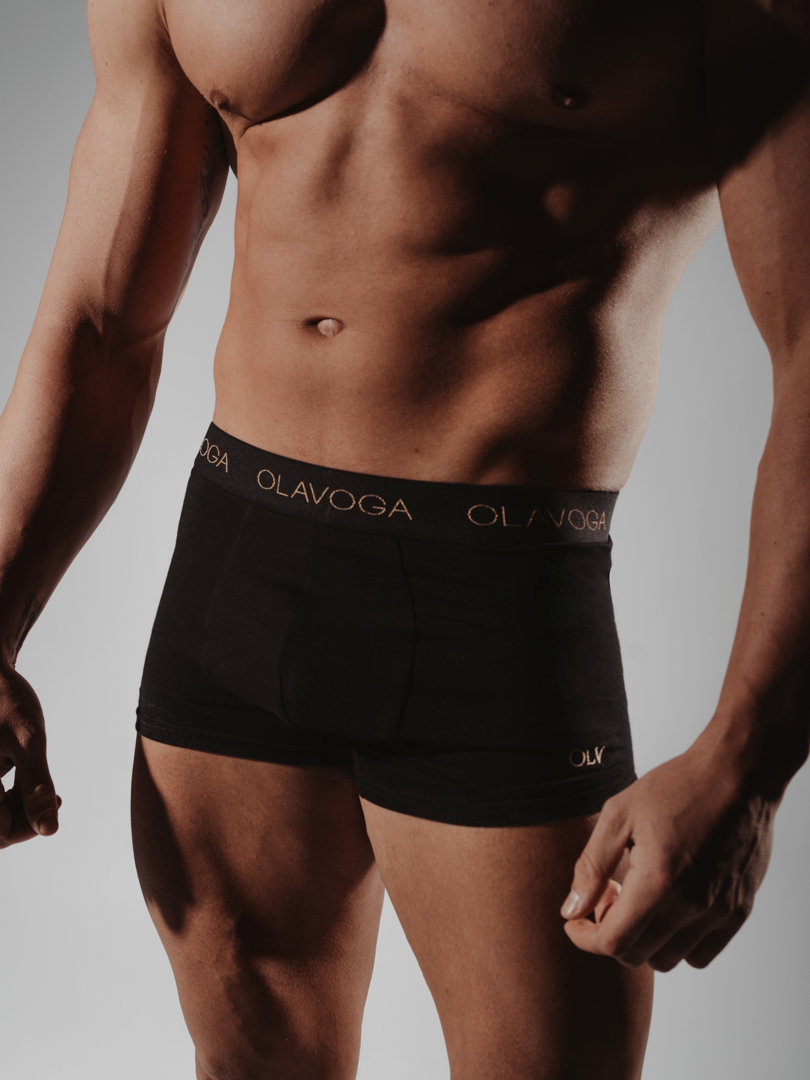 Bokserki męskie bawełniane Ola Voga 3-pack czarne