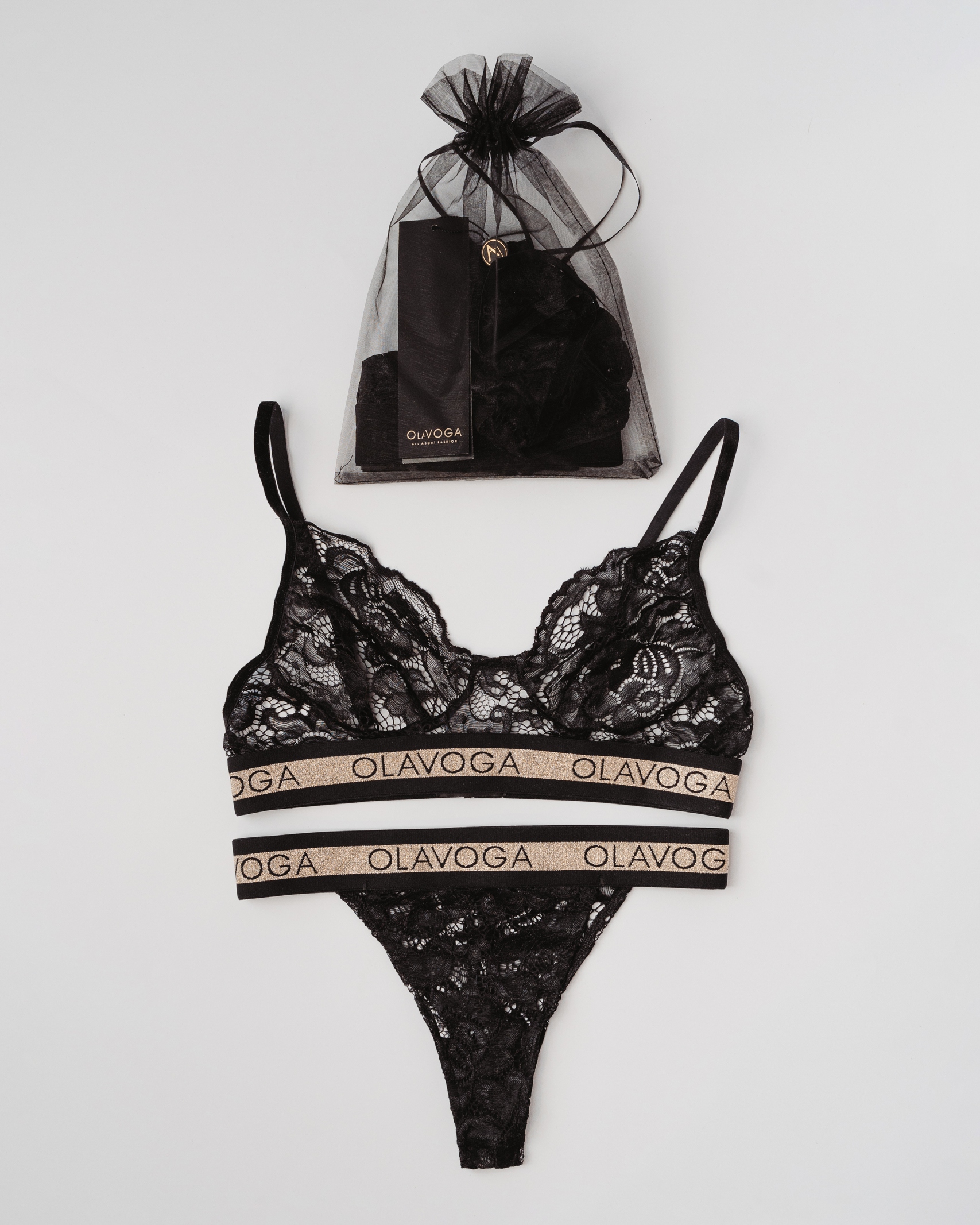 Komplet bielizny Ola Voga Sexy Gold czarny Komplet bielizny Ola Voga Sexy Gold czarny