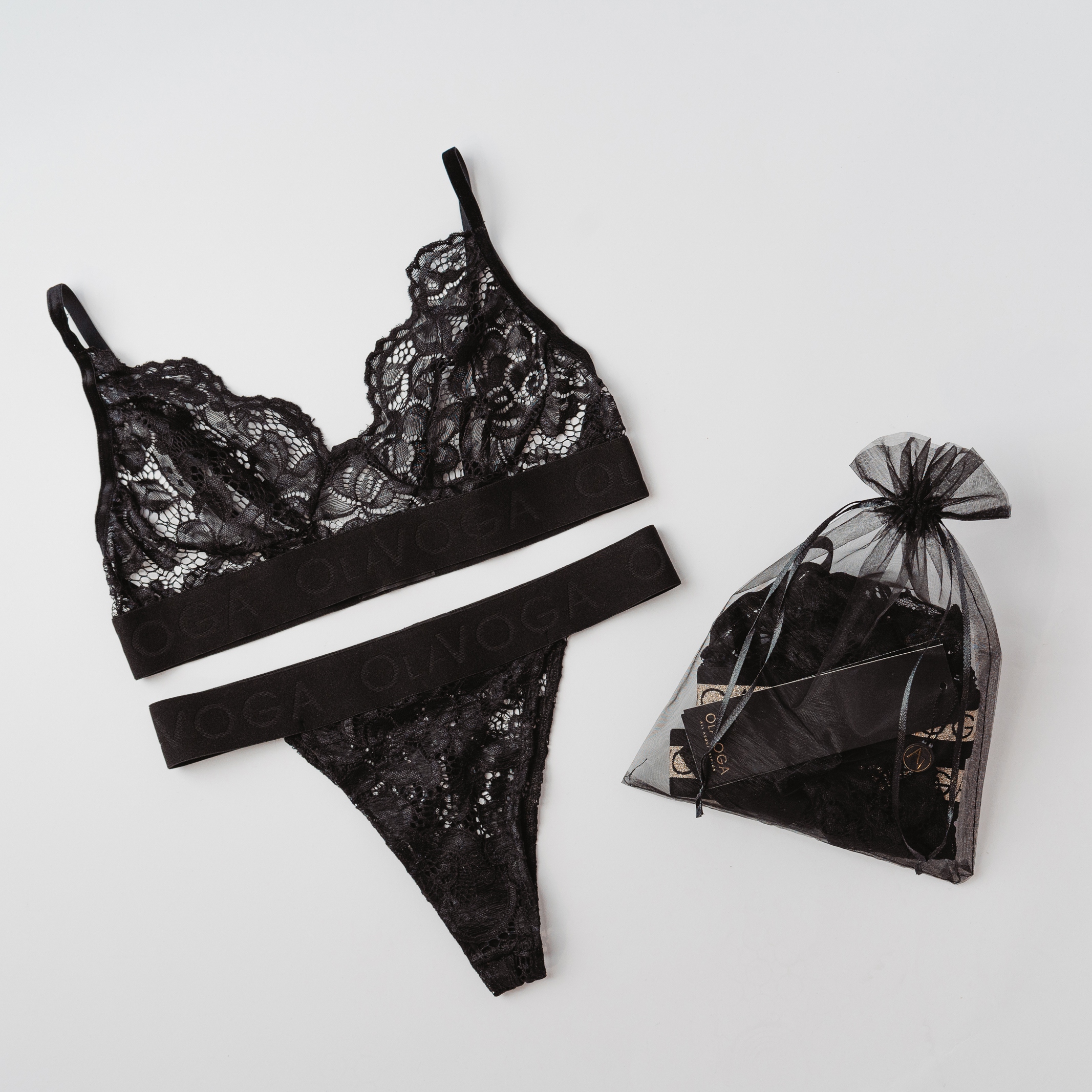 Elegancki komplet bielizny Sexy Black Ola Voga czarny Elegancki komplet bielizny Sexy Black Ola Voga czarny