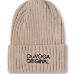 Czapka klasyczna z haftem Ola Voga Original beżowa