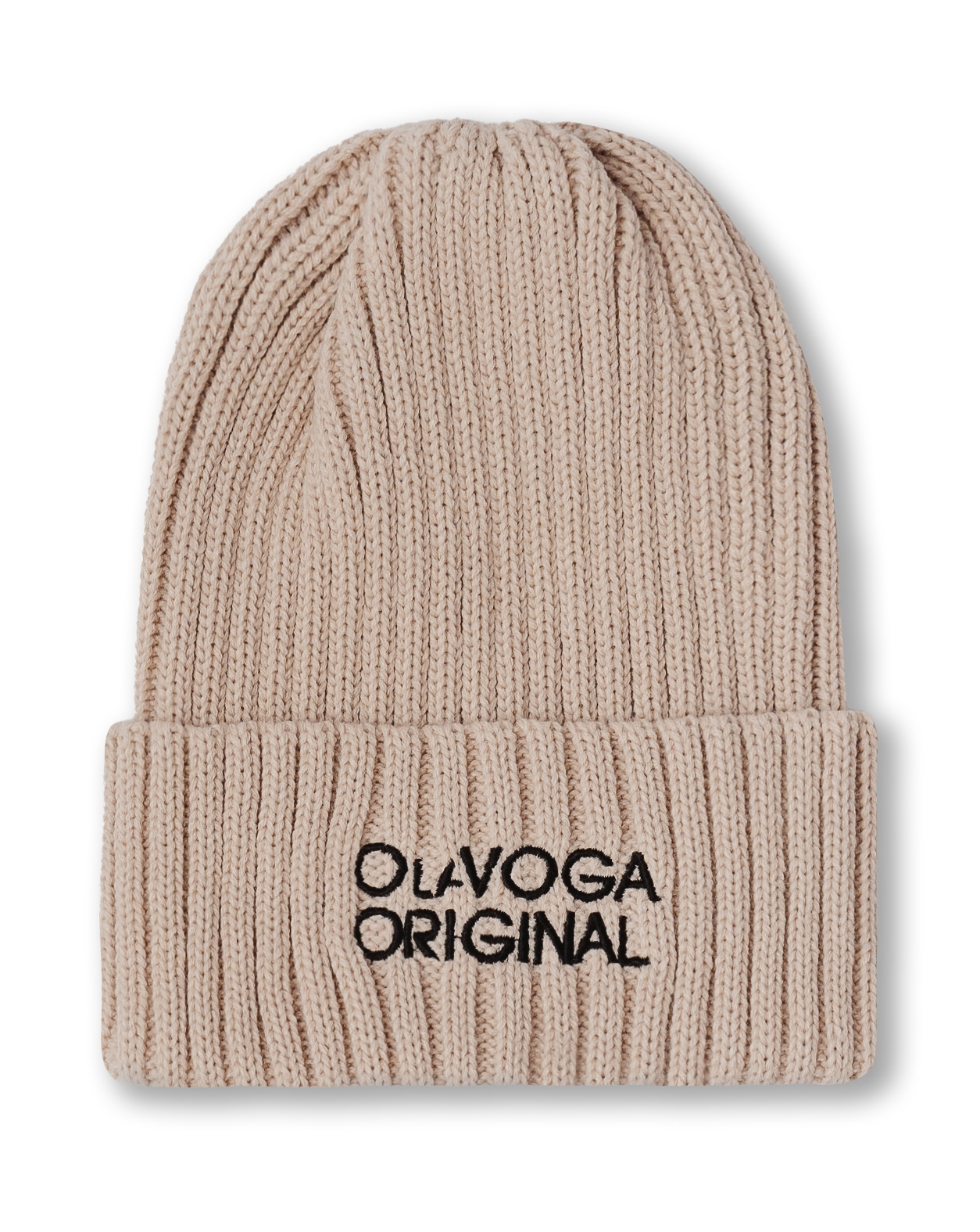 Czapka klasyczna z haftem Ola Voga Original beżowa