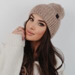 Czapka wywijana Ola Voga Warm Autumn beżowa