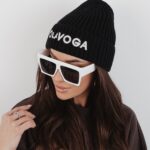 Czapka damska bawełniana OlaVoga Letters czarna