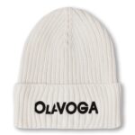 Czapka damska bawełniana OlaVoga Letters ecru