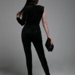 Kombinezon wieczorowy NB Iluzja czarny