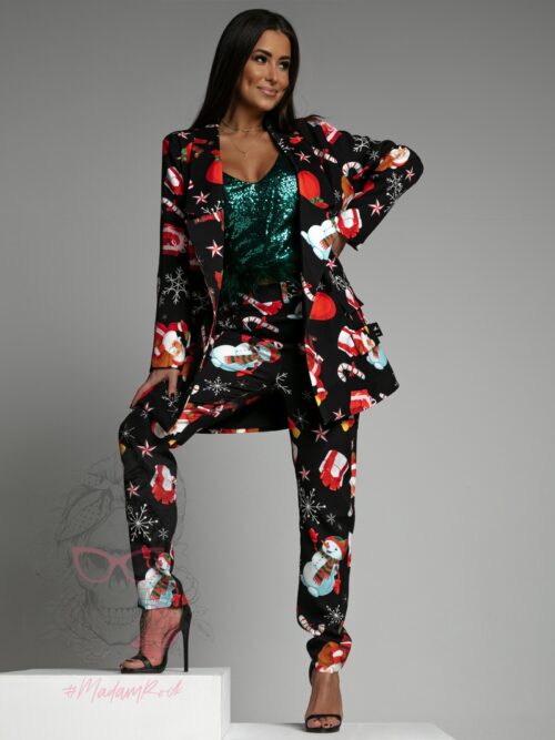 Garnitur święteczny MC Santas czarny