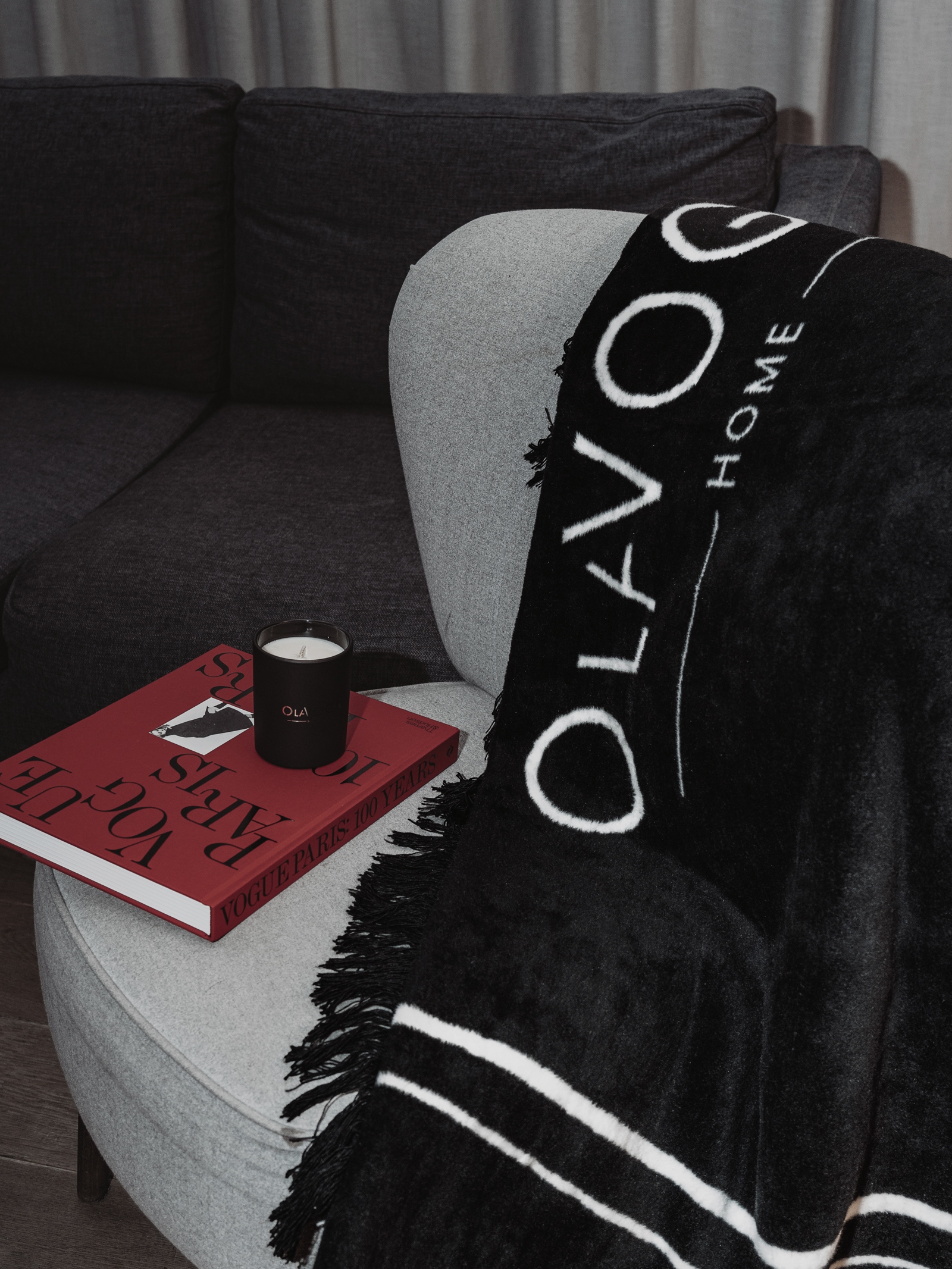 Koc bawełniany Milano Ola Voga czarny 150x200cm