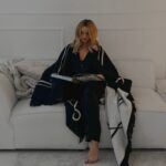 Koc bawełniany Milano Ola Voga czarny 150x200cm