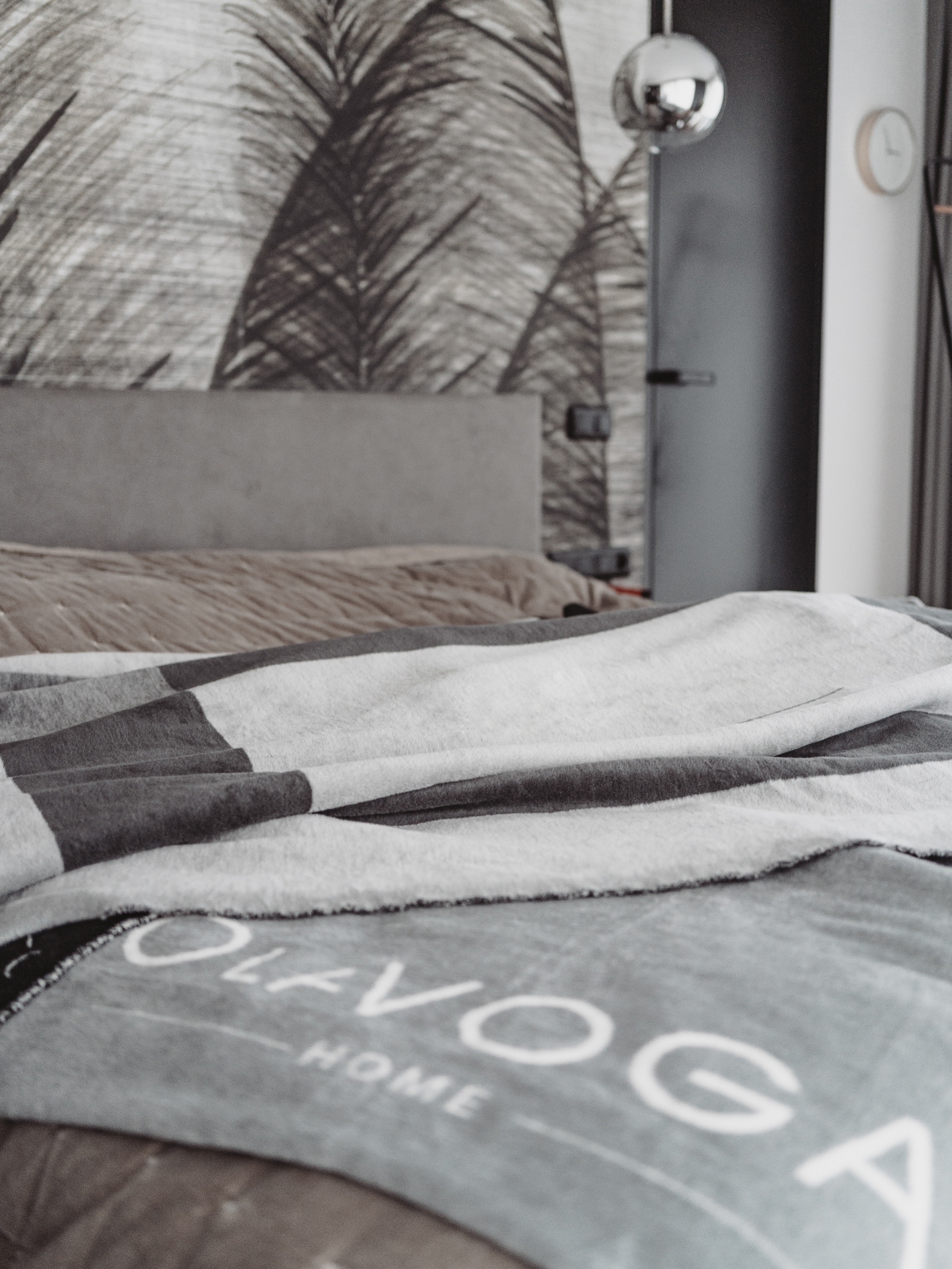 Koc w kratkę London Ola Voga szary 150x200cm