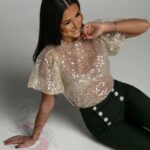 Spodnie eleganckie z guzikami Exclusivo czarne