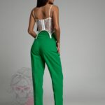 Spodnie cygaretki Melisma zielone