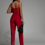 Body koronkowe Nemesis czerwone