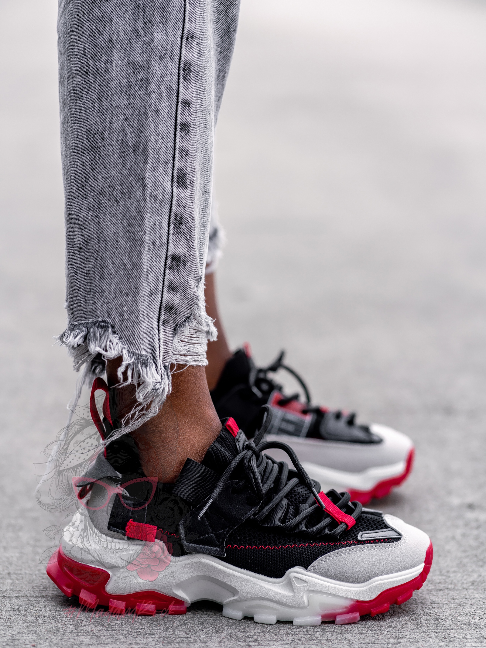 Buty sportowe Madam Ruuns czarne Buty sportowe Madam Ruuns czarne