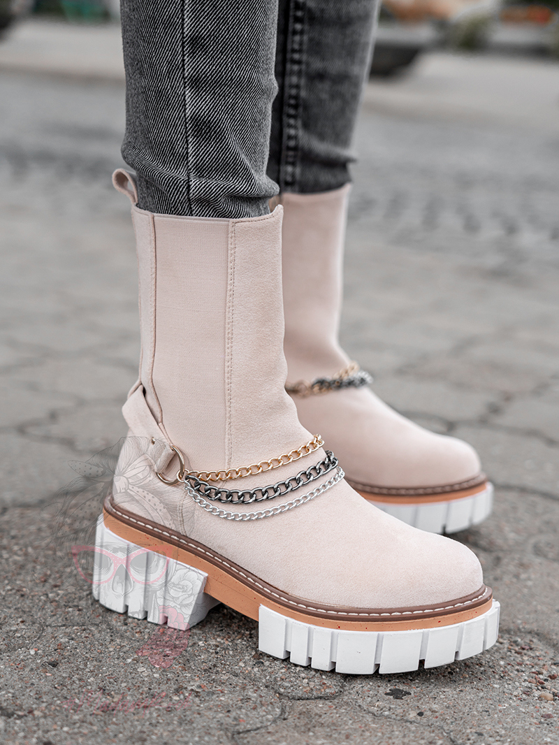 Botki trapery Daily Rock j. beżowe Botki trapery Daily Rock j. beżowe