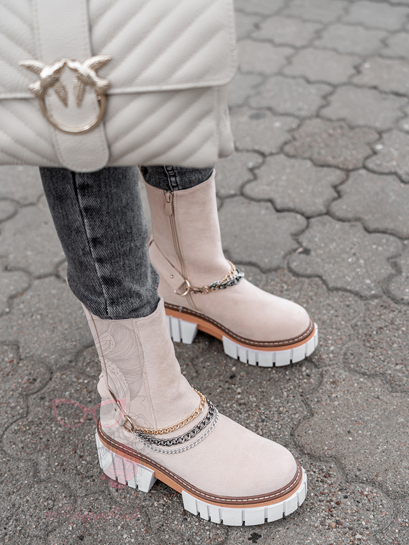 Botki trapery Daily Rock j. beżowe Botki trapery Daily Rock j. beżowe