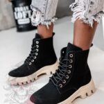 Traperki zamszowe Madam Terra czarne