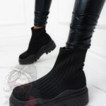 Botki skarpety Madam Tendo czarne