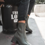 Botki na klocku Rock Gecor khaki