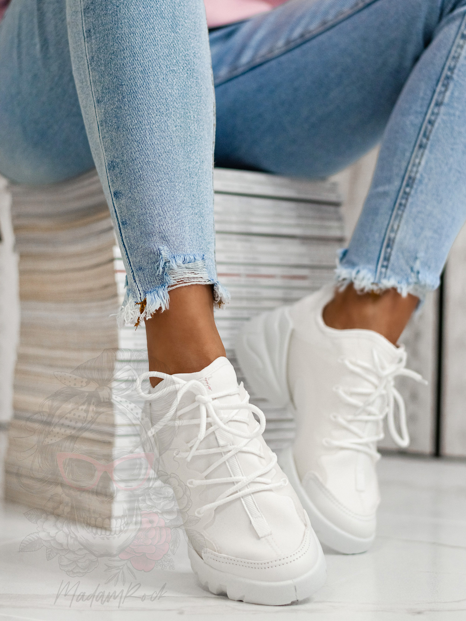 Buty sportowe Madam Elsz białe