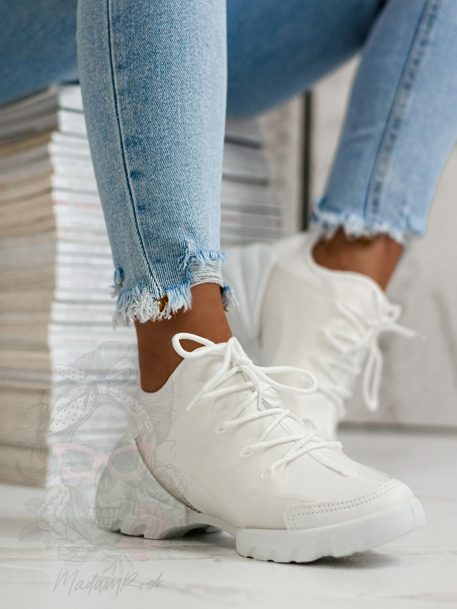 Buty sportowe Madam Elsz białe