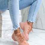 Buty sportowe Madam Elsz pudrowe